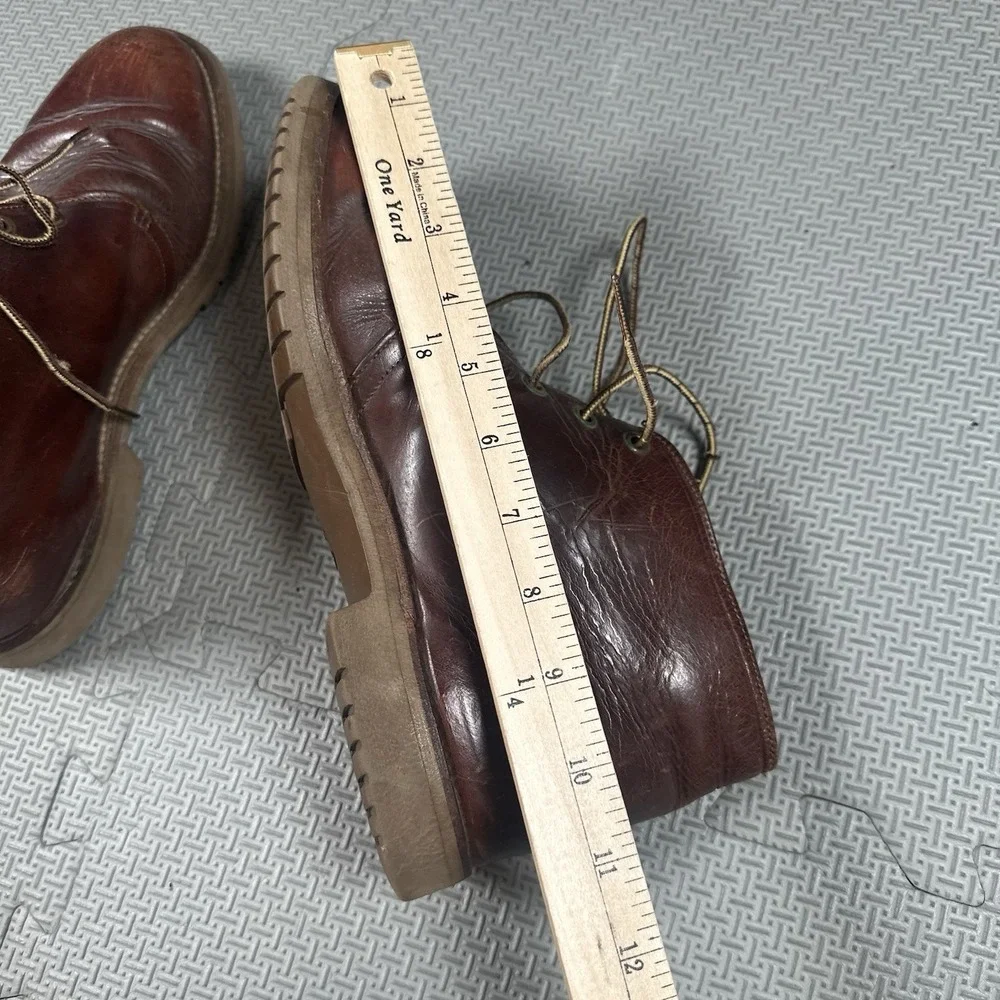 FRYE Vintage Whiskey Leather Chukka Boots Vibram Men's 9.5 D Made in USA 7151